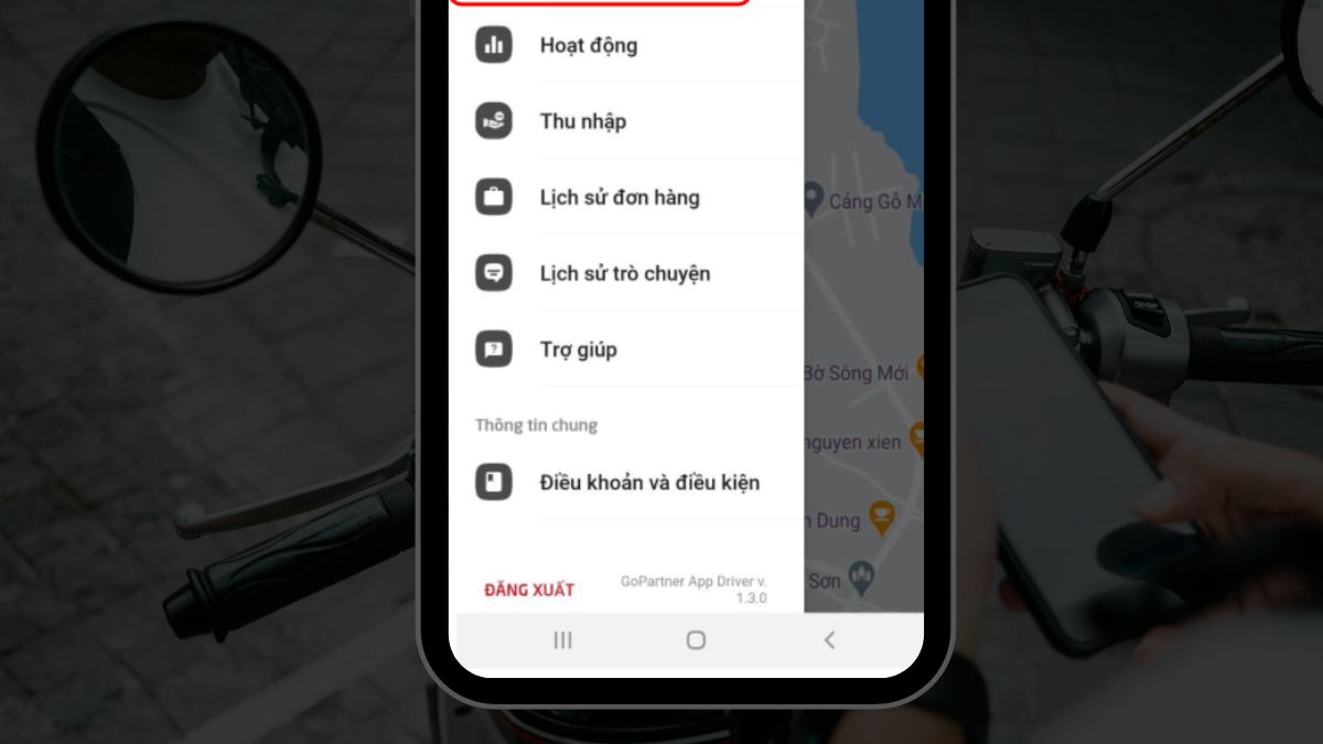 Cách liên hệ tổng đài Gojek qua ứng dụng bước 1