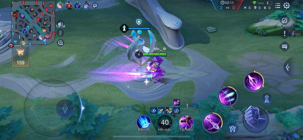 Mỗi lần về hồi máu là luôn bị mất lính