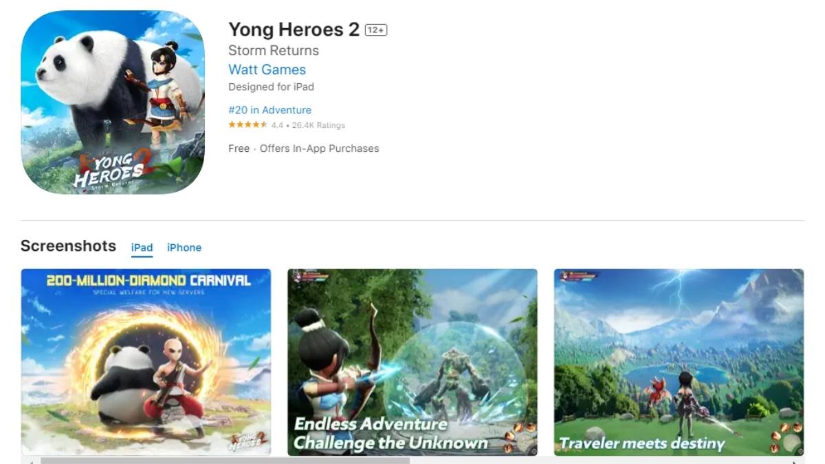 Cách tải Yong Heroes 2 trên điện thoại iOS