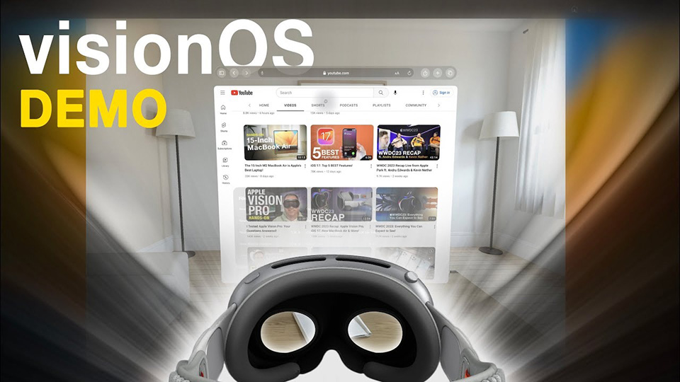 Hệ điều hành visionOS của Apple Vision Pro