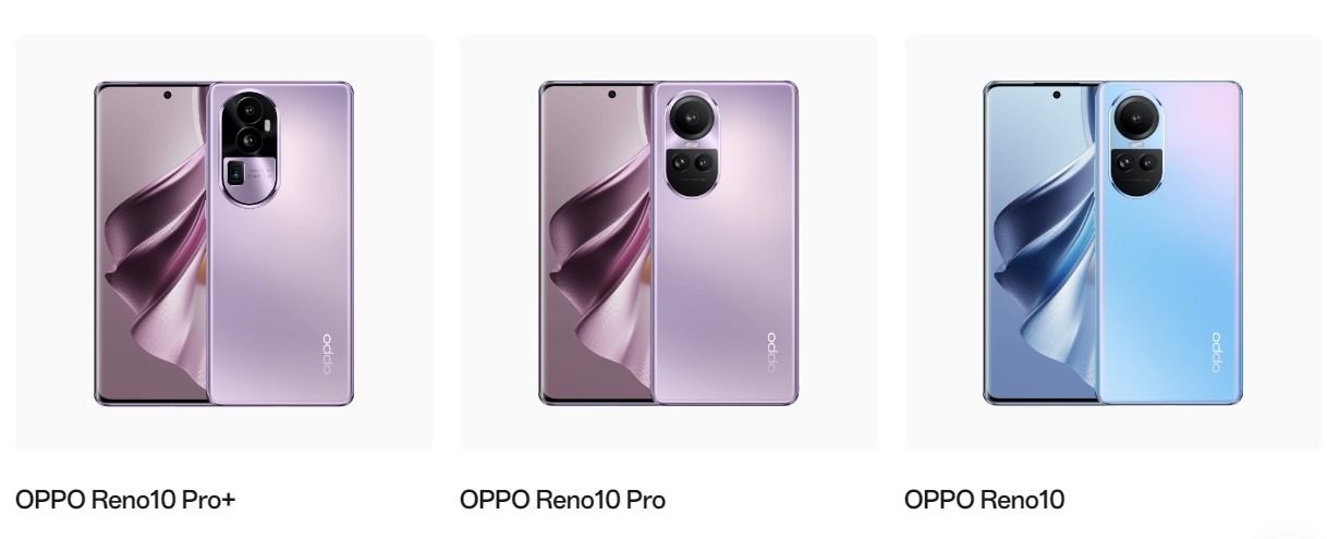Bộ ba OPPO Reno 10 series