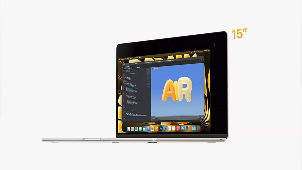 Giá bán MacBook Air 15 inch khá phải chăng
