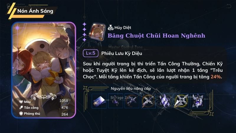 Băng Chuột Chũi Hoan Nghênh - Nón Ánh Sáng