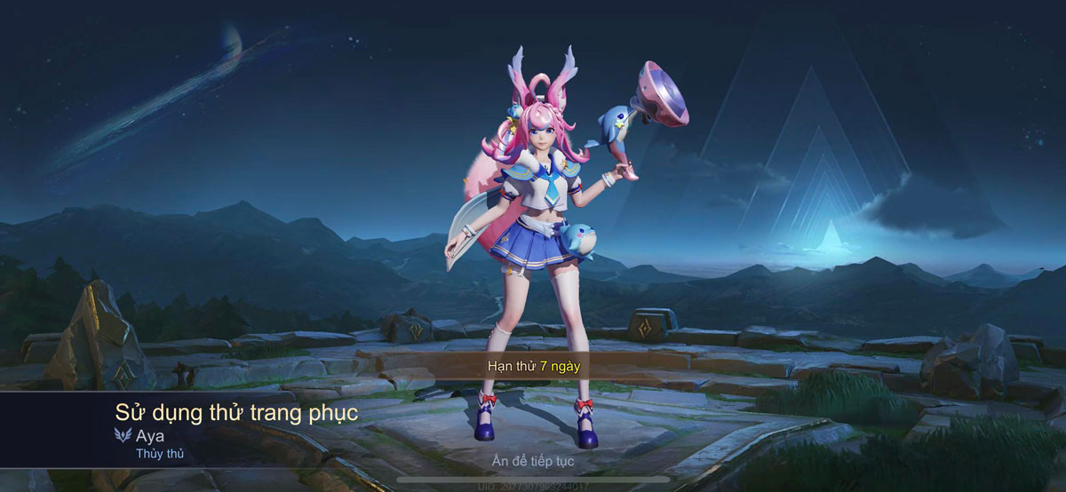Nhận Aya Thủy Thủ với 6 QH