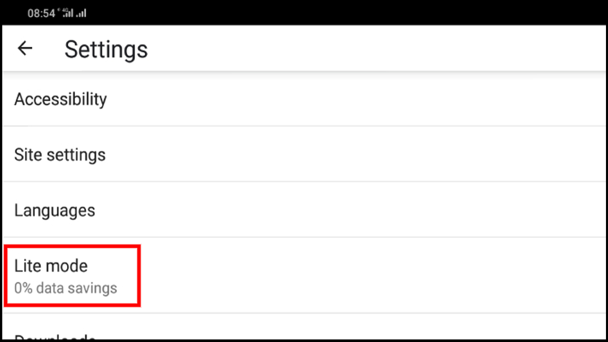Bước 1: Cách chặn quảng cáo trên Google Chrome từ điện thoại bằng cáchSử dụng chế độ Lite Mode