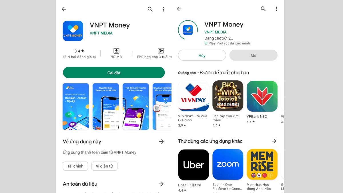 Cách chuyển tiền từ sim sang MB Bank bằng sim Vinaphone bước 1 