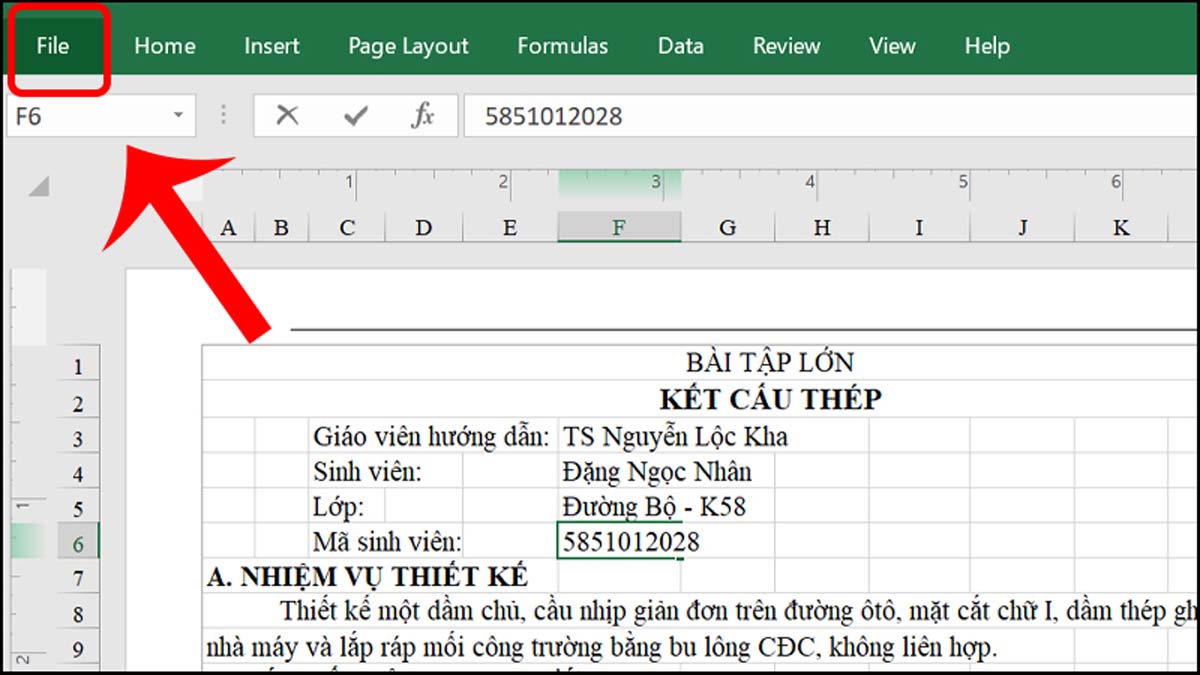 Cách lưu file Excel dưới định dạng PDF