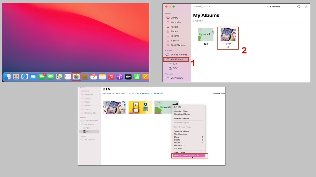 Cách xóa ảnh trên Macbook trong chế độ Album cực dễ dàng nhanh chóng