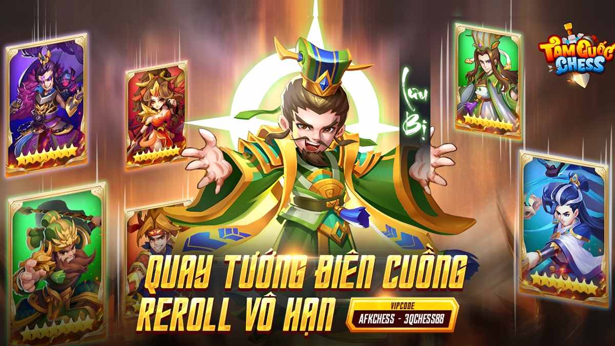 Cách nhận thêm code Tam Quốc Chess mới nhất