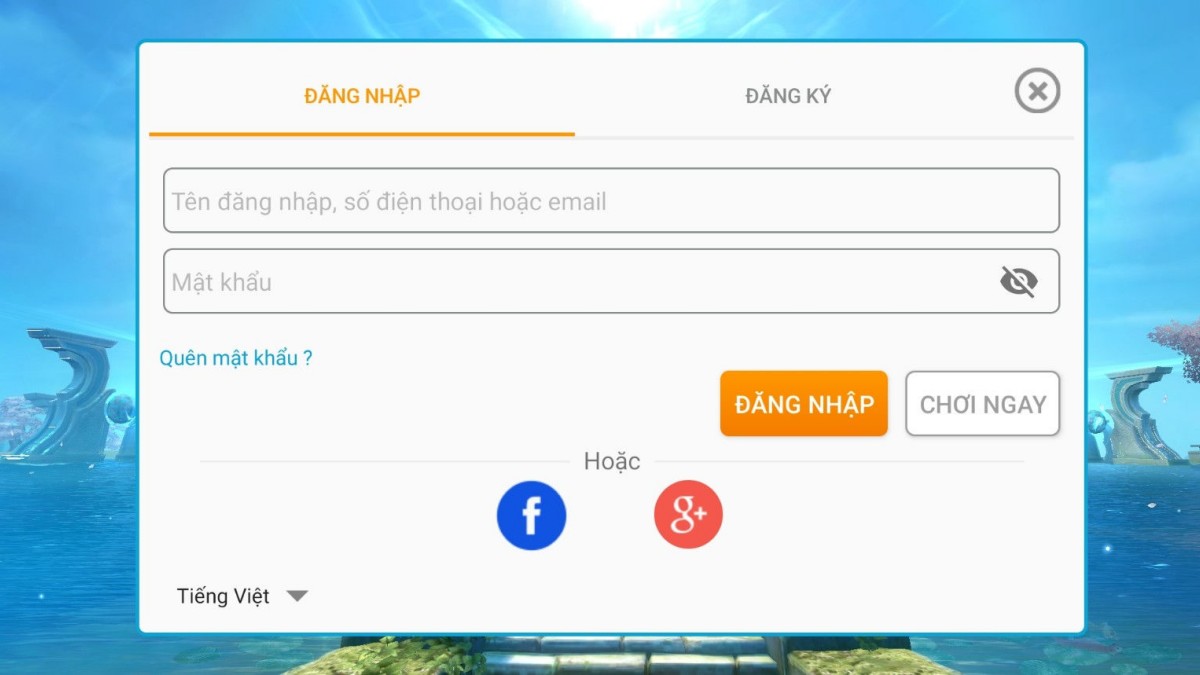 Hướng dẫn cách nhập code Trảm Tiên Quyết bước 1