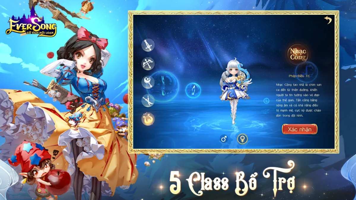 Game Ever Song: Cổ Tích Nổi Loạn có Class nhân vật đa dạng - Chuyển chức tự do