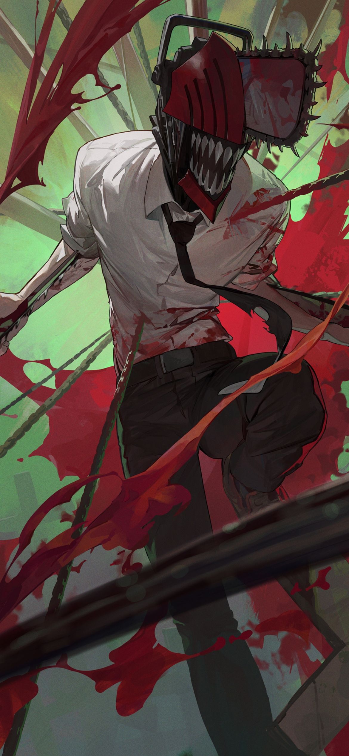 Tải ngay bộ hình nền Chainsaw Man cho điện thoại - Ảnh 10