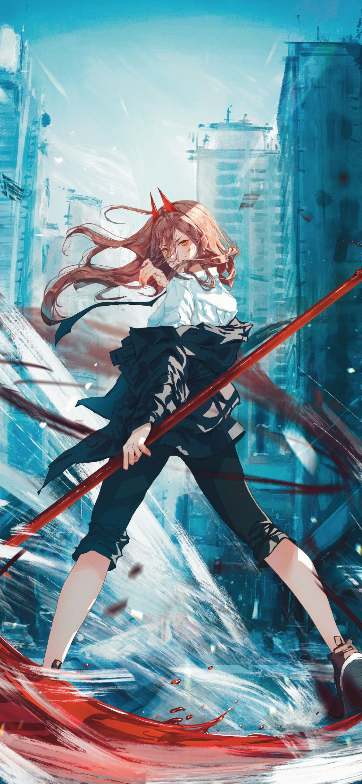 Tải ngay bộ hình nền Chainsaw Man cho điện thoại - Ảnh 12