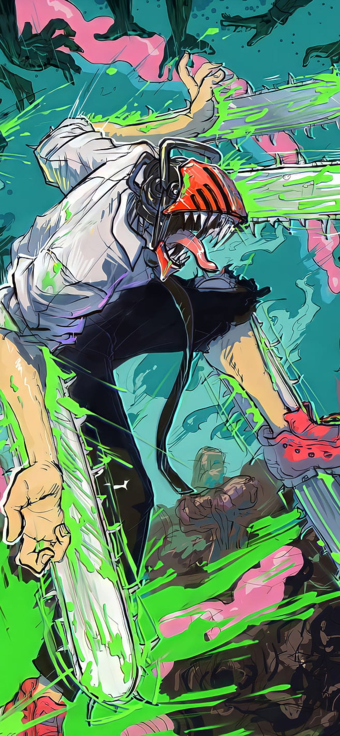 Tải ngay bộ hình nền Chainsaw Man cho điện thoại - Ảnh 3