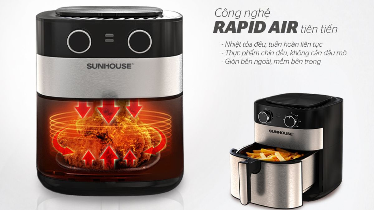 Cách sử dụng nồi chiên không dầu Sunhouse