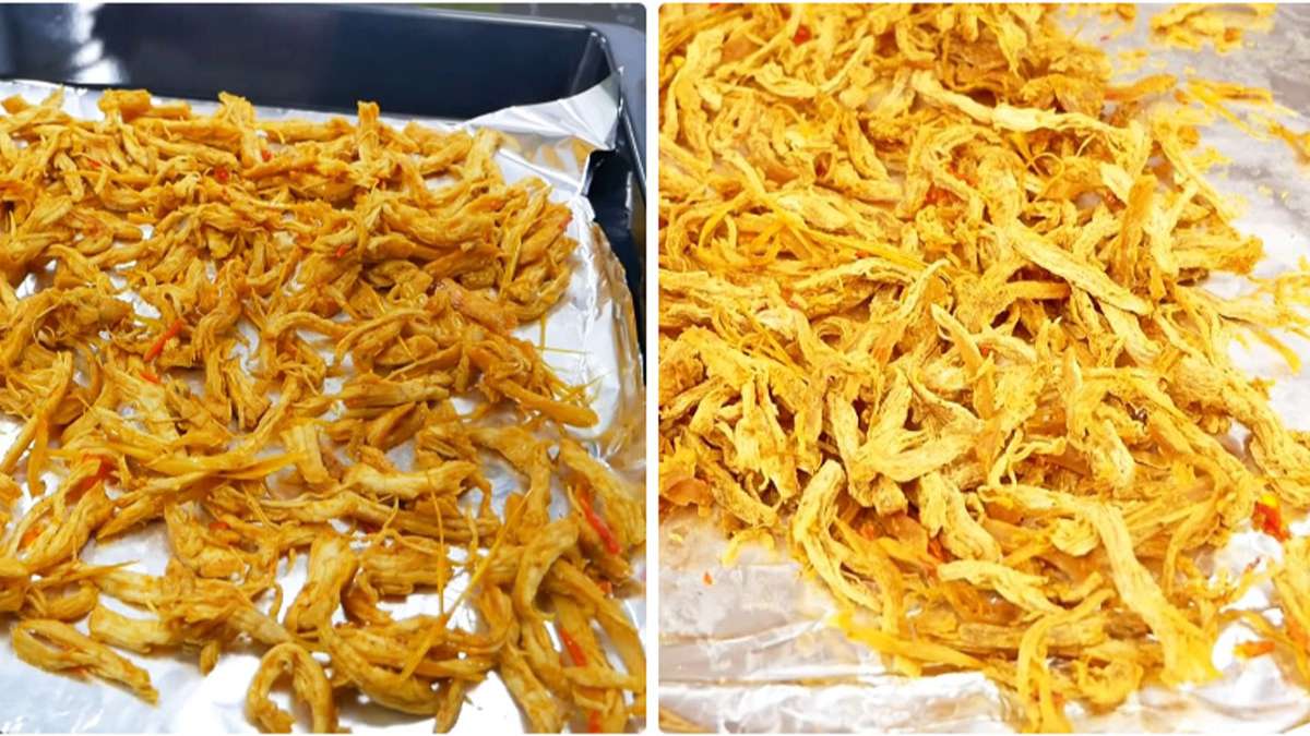 Cách làm khô gà bơ tỏi bằng nồi chiên không dầu đơn giản bước 5