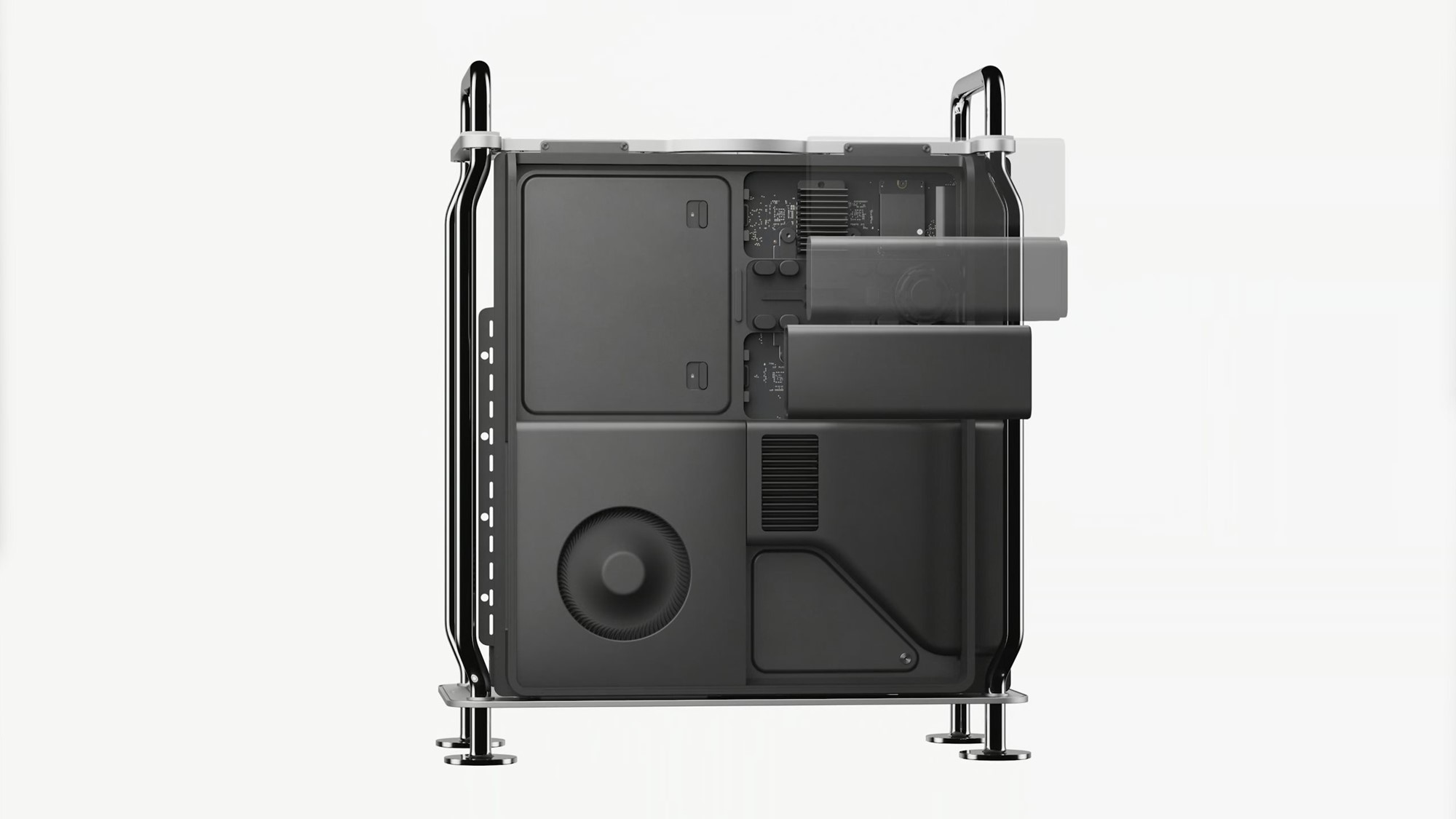 Mac Pro có tám cổng Thunderbolt và 7 khe cắm PCIe