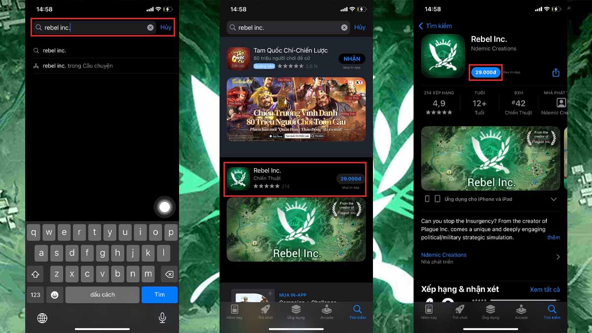 Cách tải Rebel Inc. trên iOS 