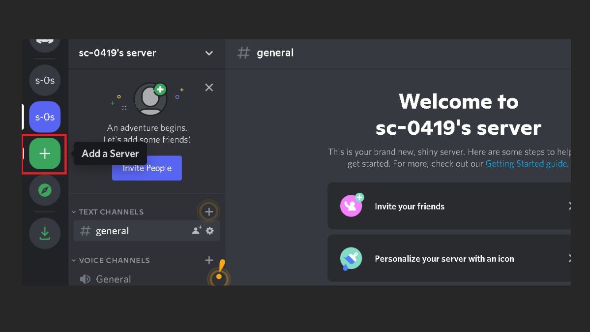 Cách tham gia vào một server Discord khác
