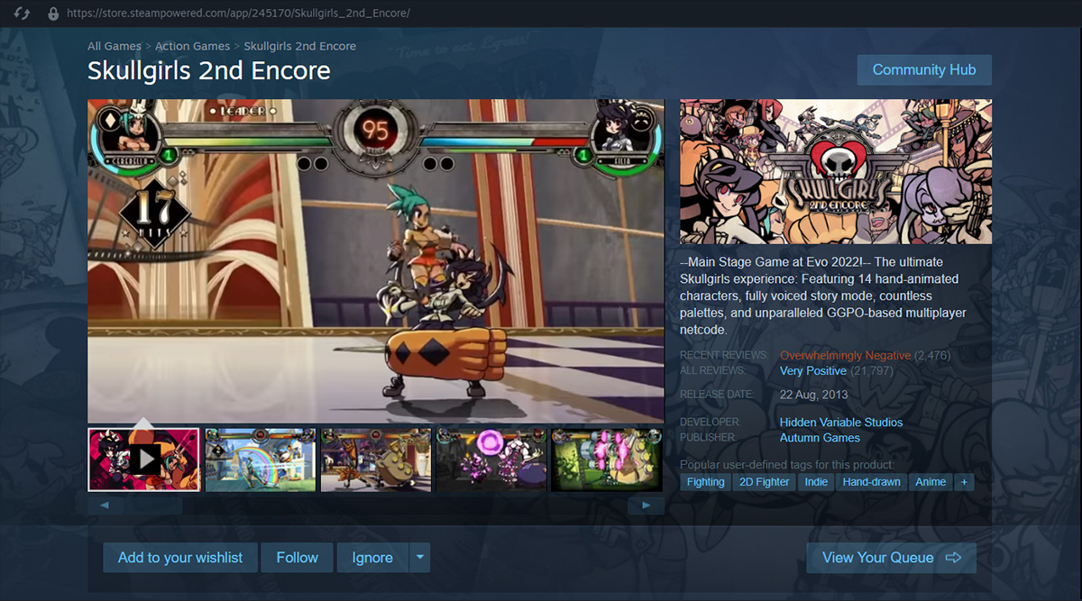 Skullgirls tung cập nhật che 