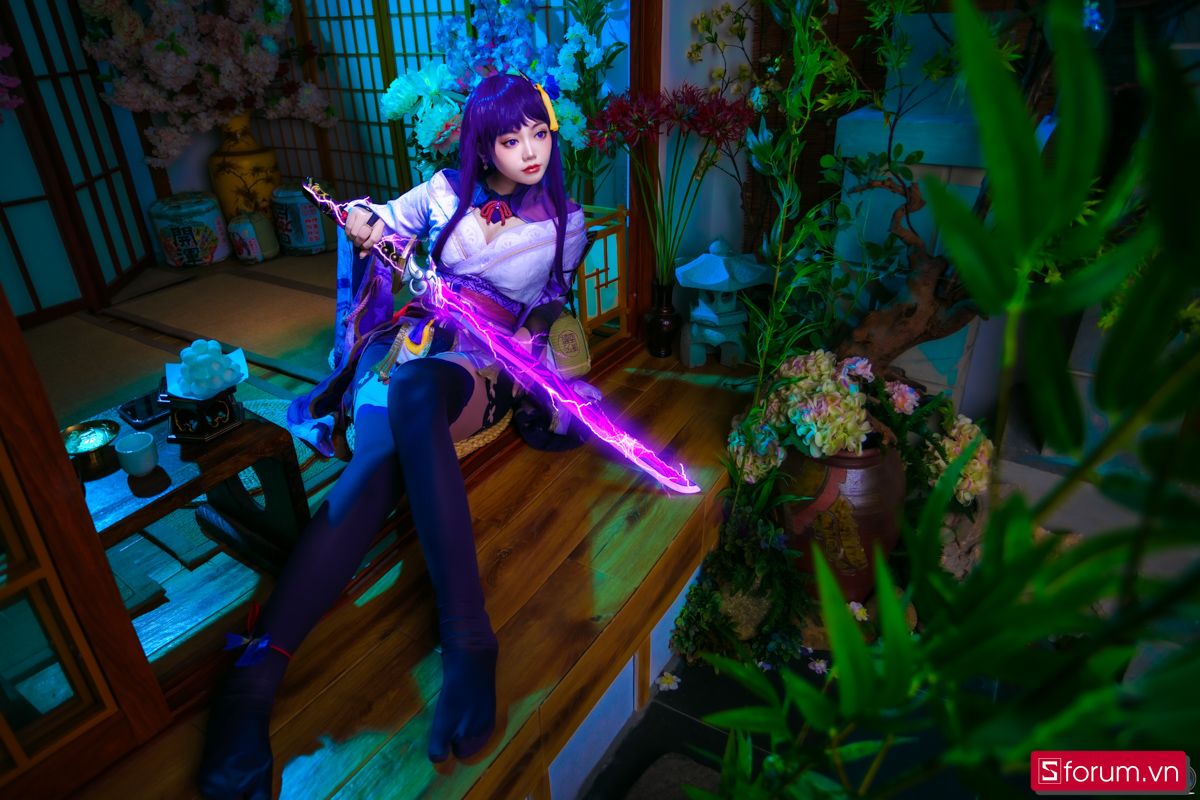 Sốc nhiệt với bộ ảnh cosplay của Raiden Shogun Genshin Impact