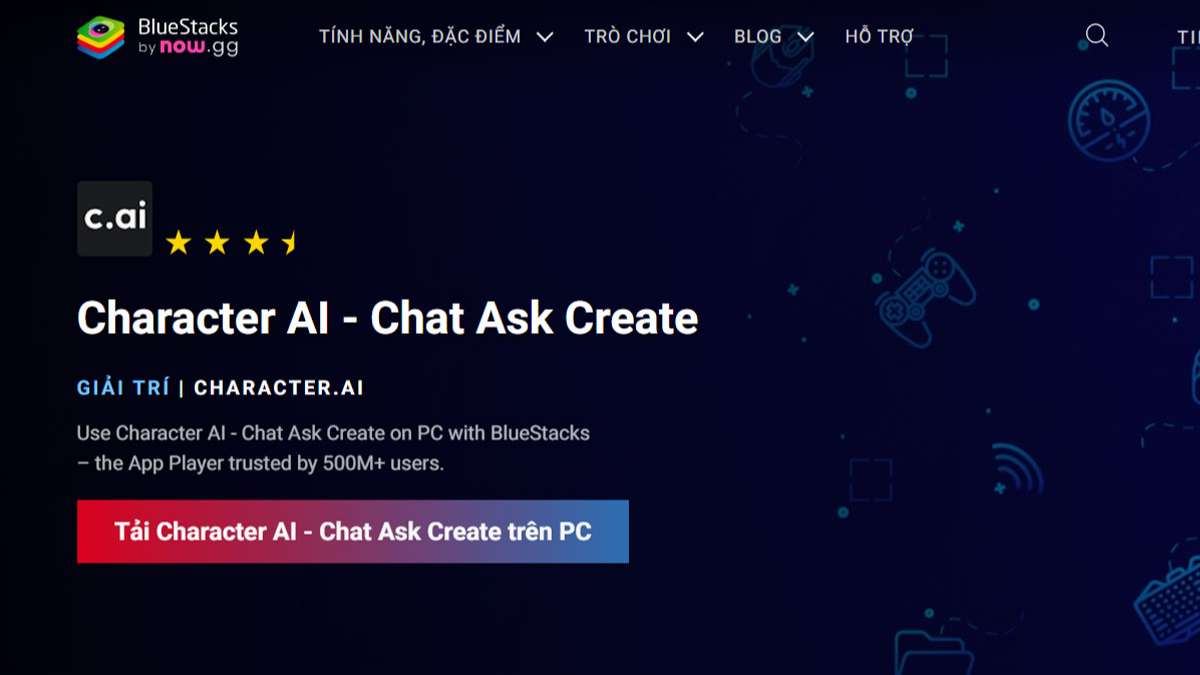 Cách tải Character AI trên máy tính, PC