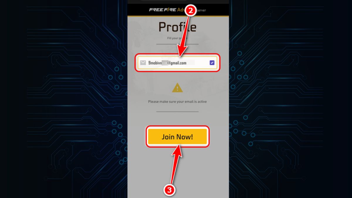 Cách tải Free Fire OB40 Advance Server APK bước 2 