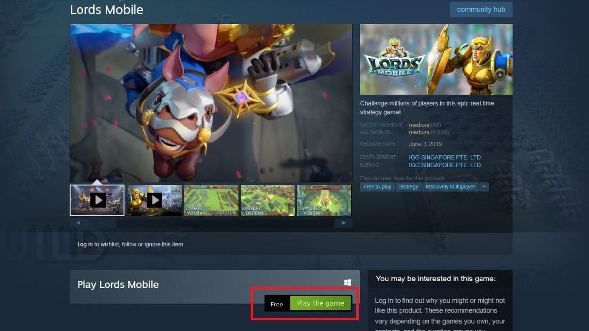 Cách tải Lords Mobile trên PC bước 3