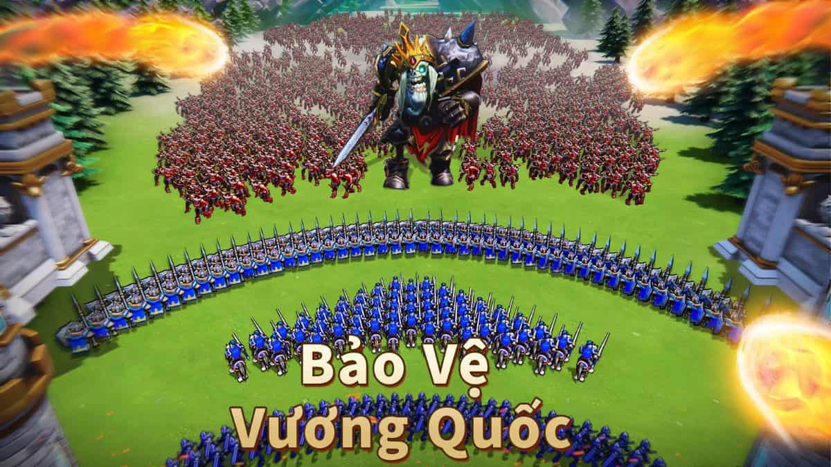 điểm nổi bật của Lords Mobile là game kết hợp nhập vai với chiến thuật