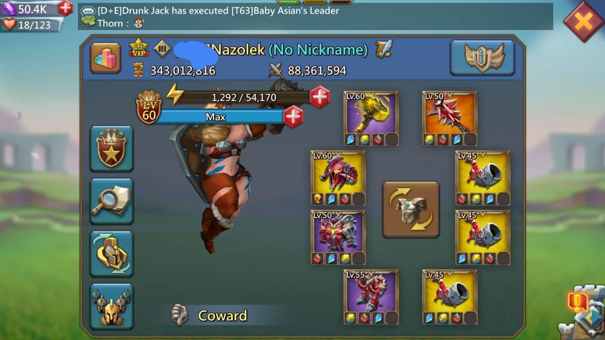 Lords Mobile có nâng cấp không ngừng nghỉ