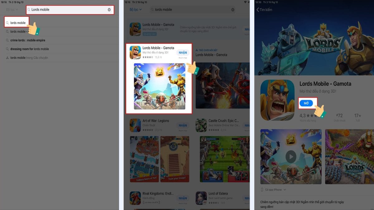 Cách tải Lords Mobile trên iOS