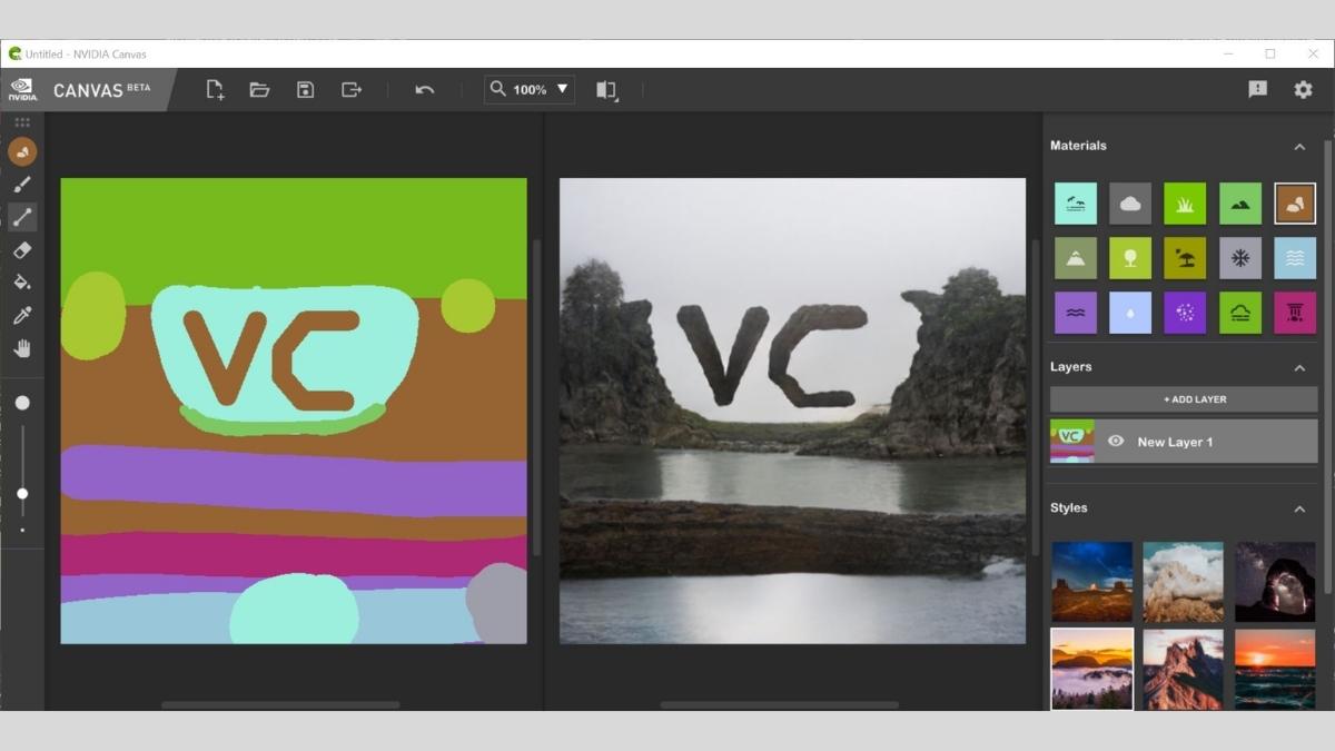 Các tính năng nổi bật của NVIDIA Canvas
