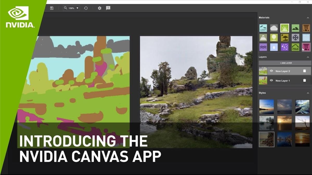 Tải NVIDIA Canvas - Ứng dụng vẽ tranh nghệ thuật bằng AI