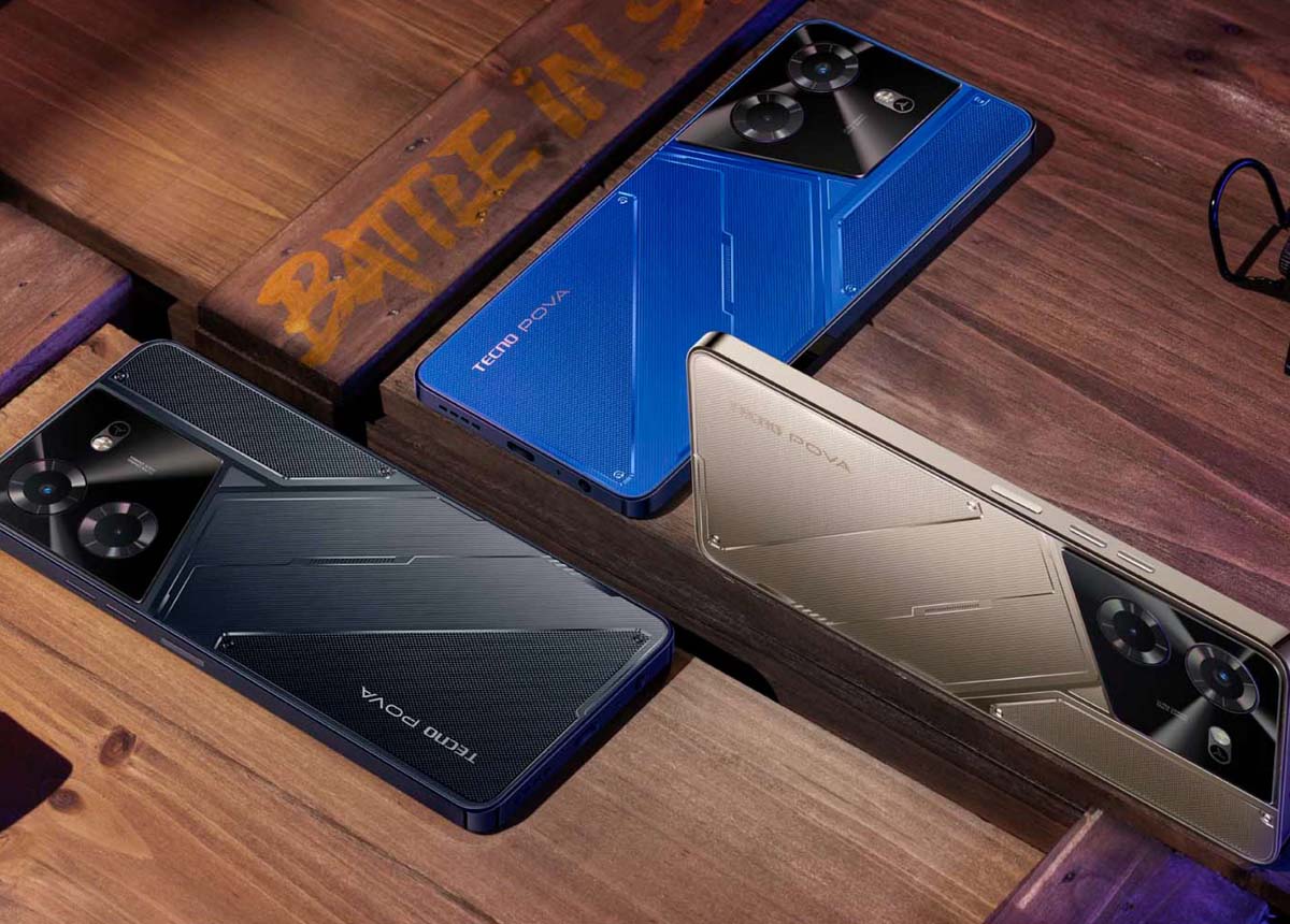 Tecno Pova 5 với ba lựa chọn màu sắc