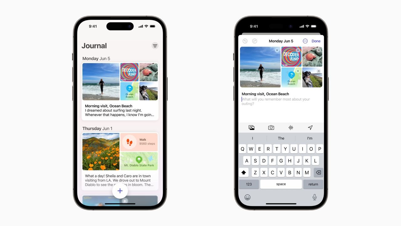 Ứng dụng Journal hoàn toàn mới