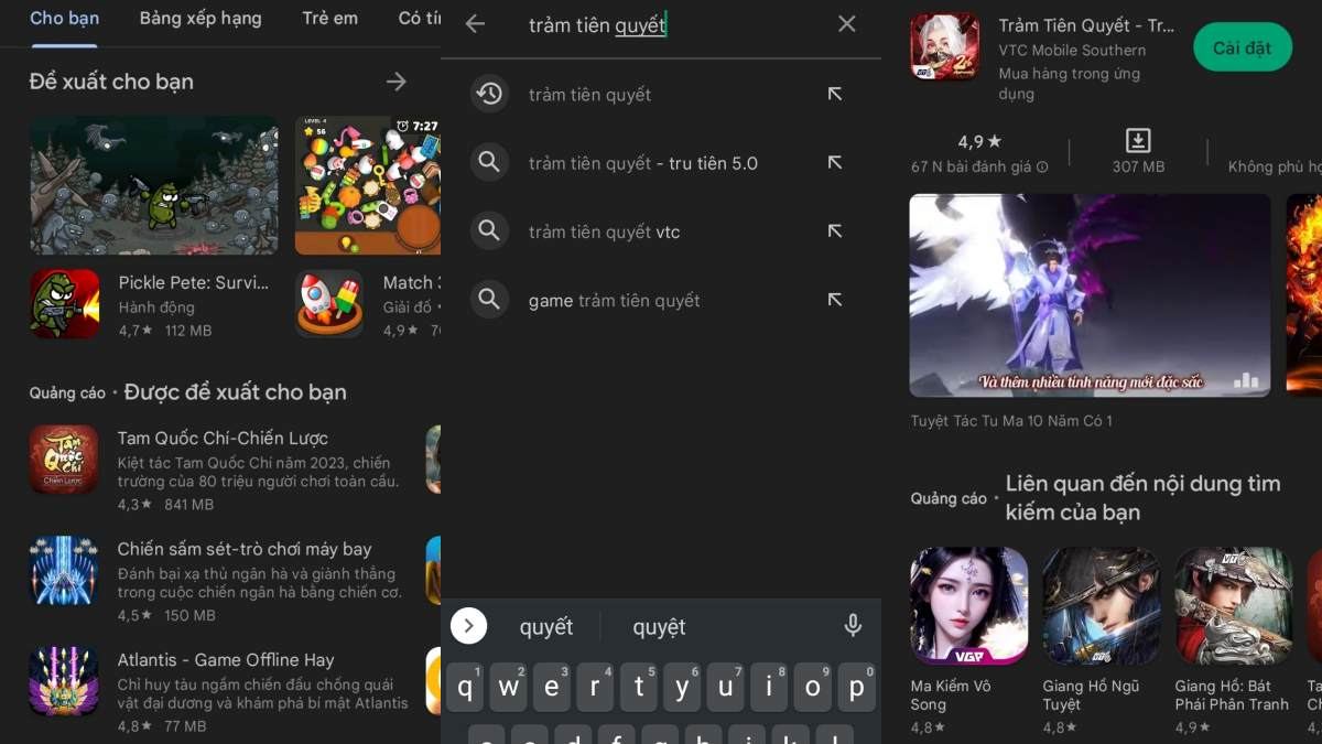Cách tải Trảm Tiên Quyết trên điện thoại Android