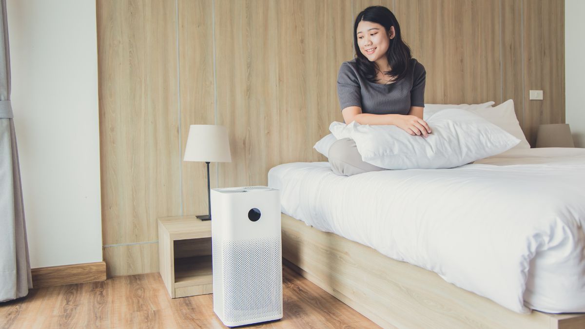 Đặt máy lọc không khí trong phòng ngủ