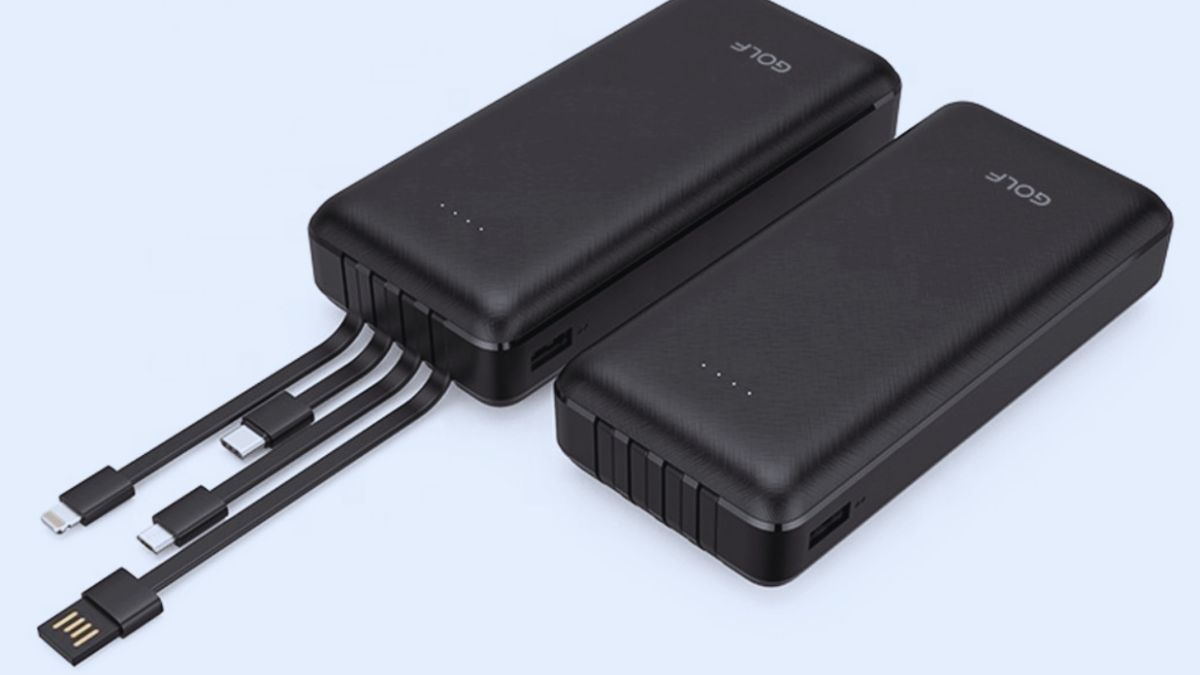 Pin sạc dự phòng Golf 20.000mAh tích hợp dây L206