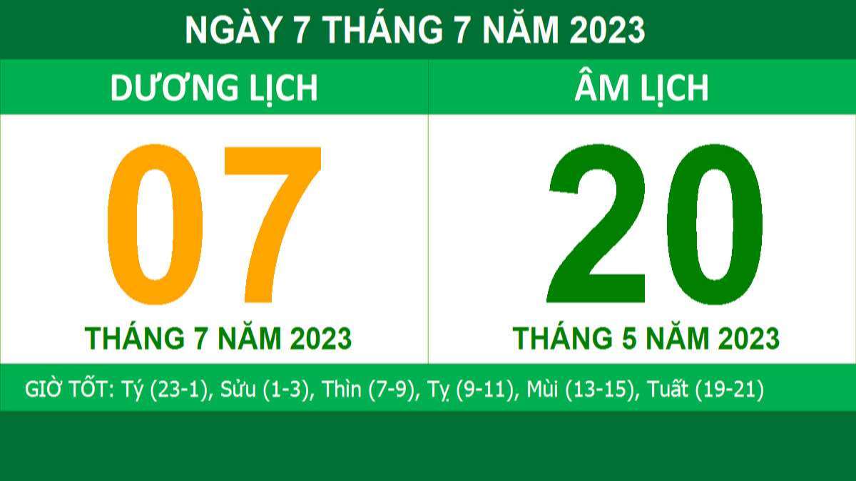 Ngày Xuất Hành đẹp theo lịch âm tháng 7 năm 2023