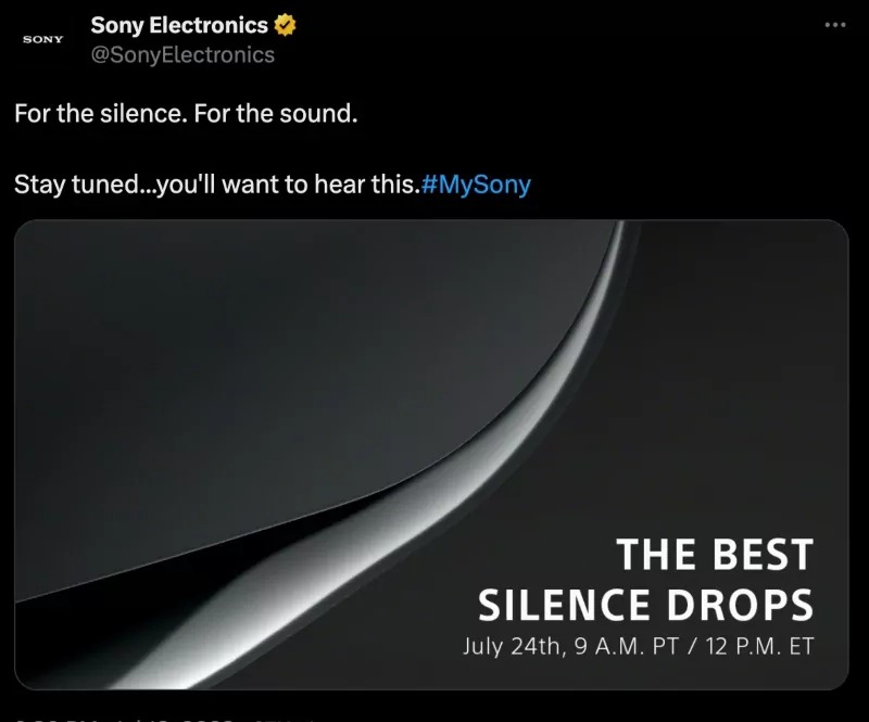 Hình ảnh quảng cáo được Sony đăng tải trên Twitter