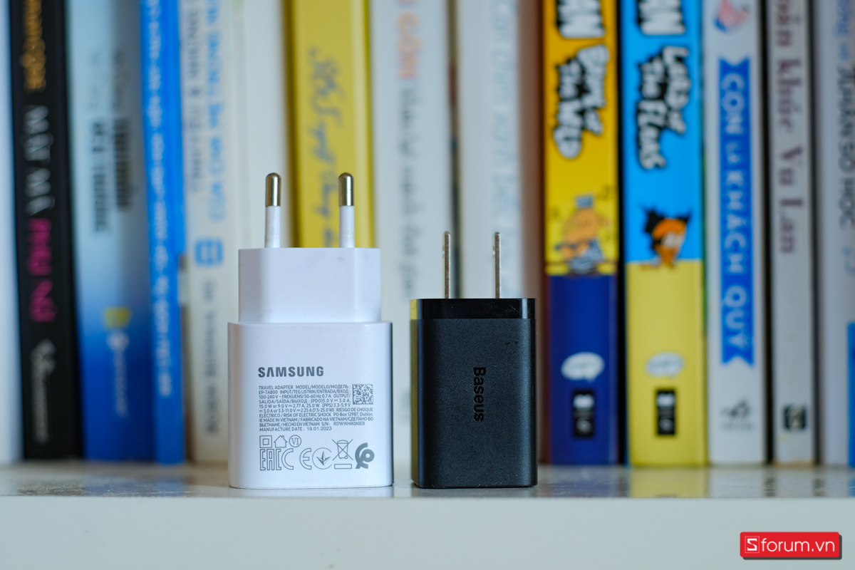 Baseus GaN5 Pro Fast Charger 40W nhỏ hơn các loại sạc truyền thống khác