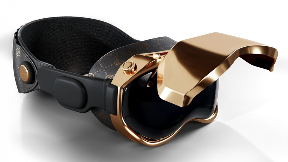 Phần nắp lật mang đến sự riêng tư cho người dùng Apple Vision Pro Caviar Edition