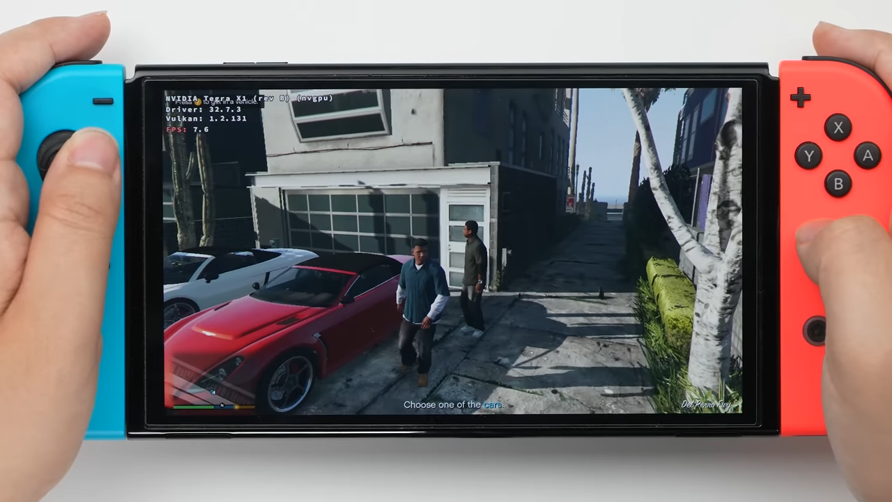GTA 5 được cài đặt trên Nintendo Switch