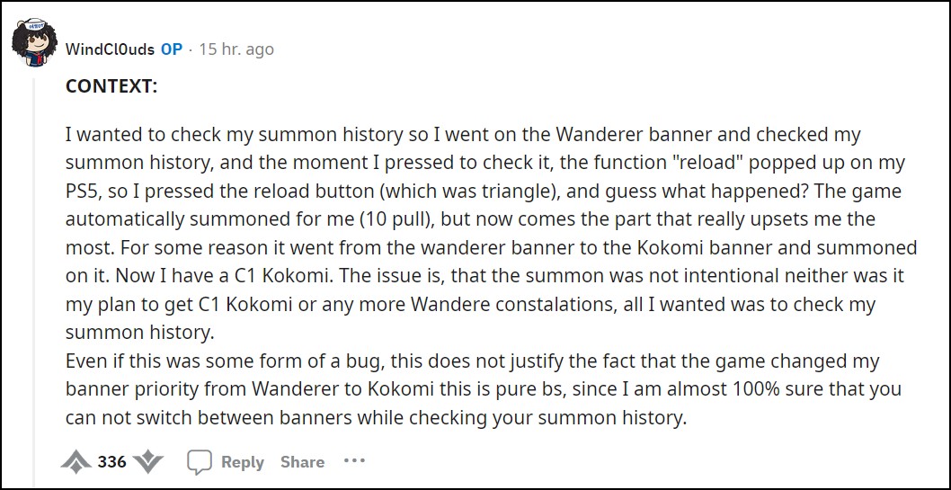 Lại bug Genshin Impact mới khiến game thủ mất 10 lần quay, ra Kokomi C1