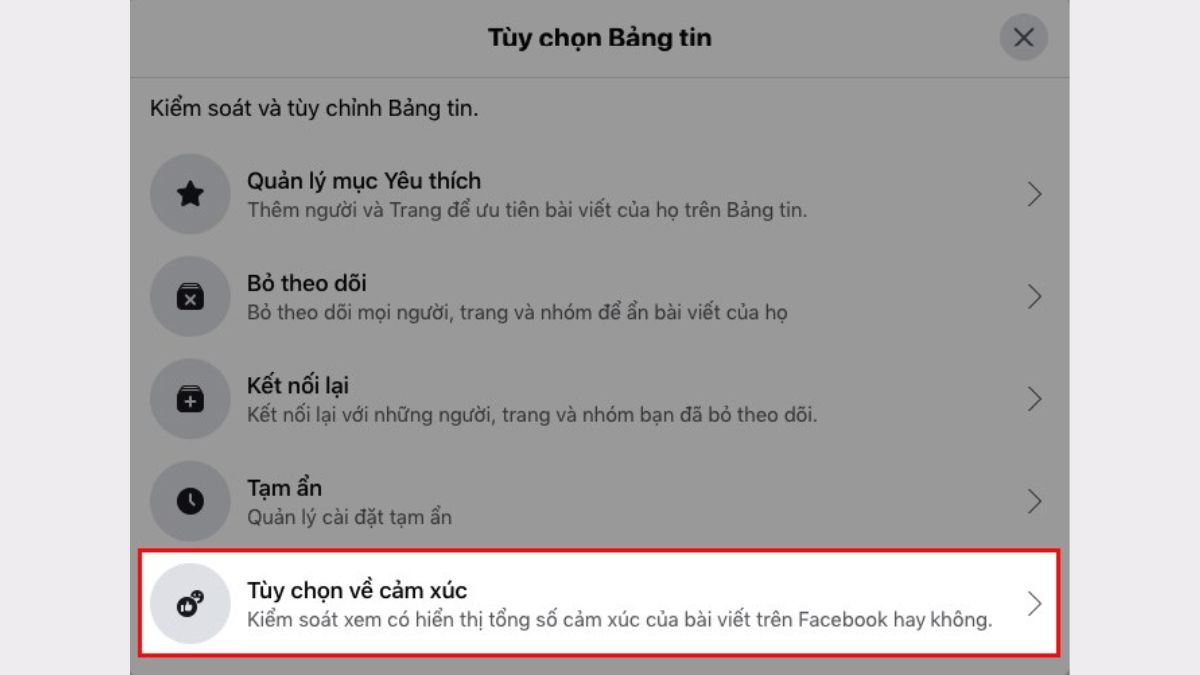 Hướng dẫn chi tiết cách ẩn like trên Facebook cá nhân bằng máy tính bước 3 