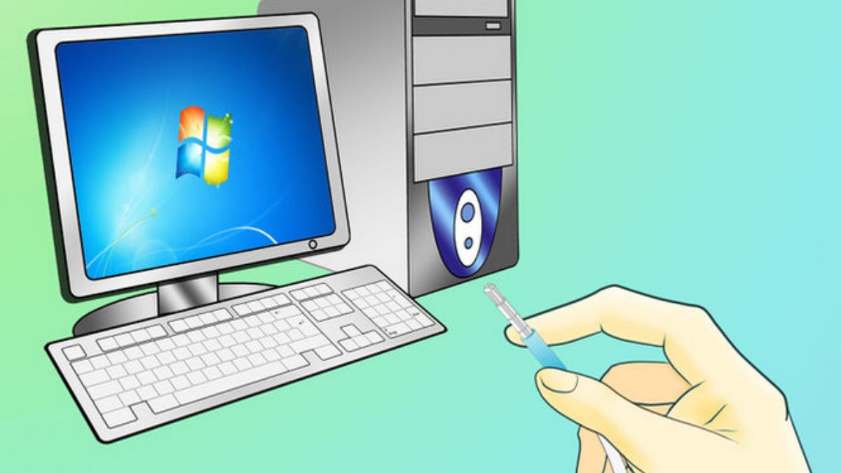 Cách cắm tai nghe vào máy tính để bàn 1