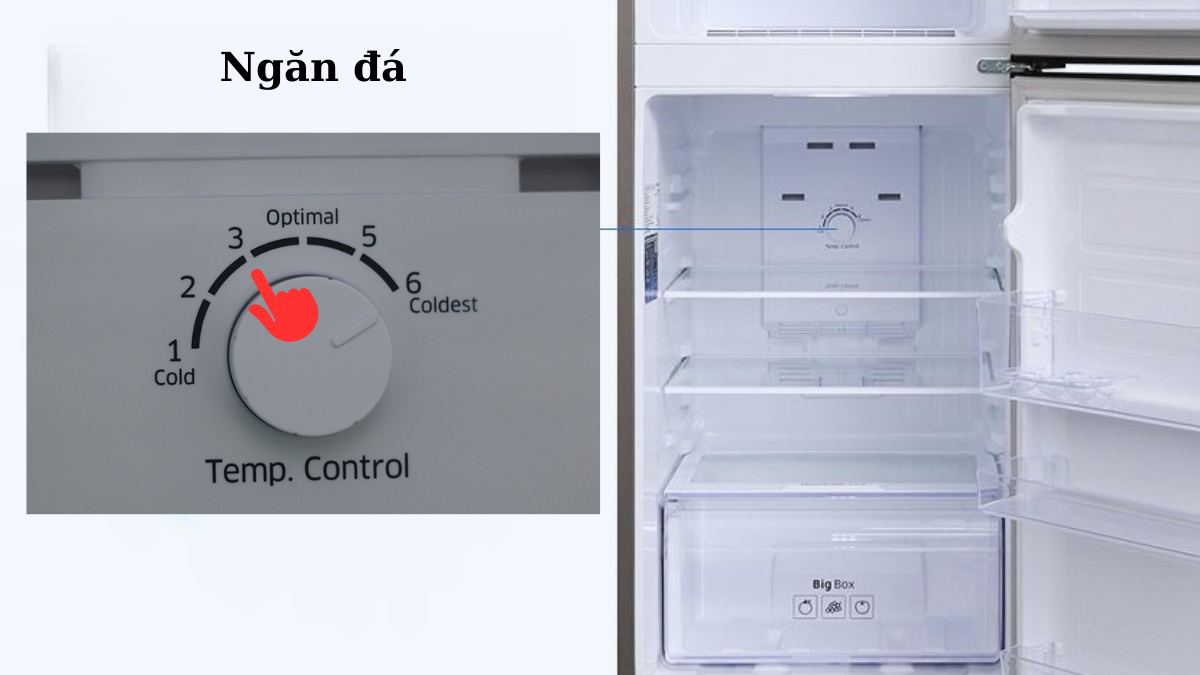 Cách chỉnh nhiệt độ tủ lạnh Toshiba ngăn đá phù hợp
