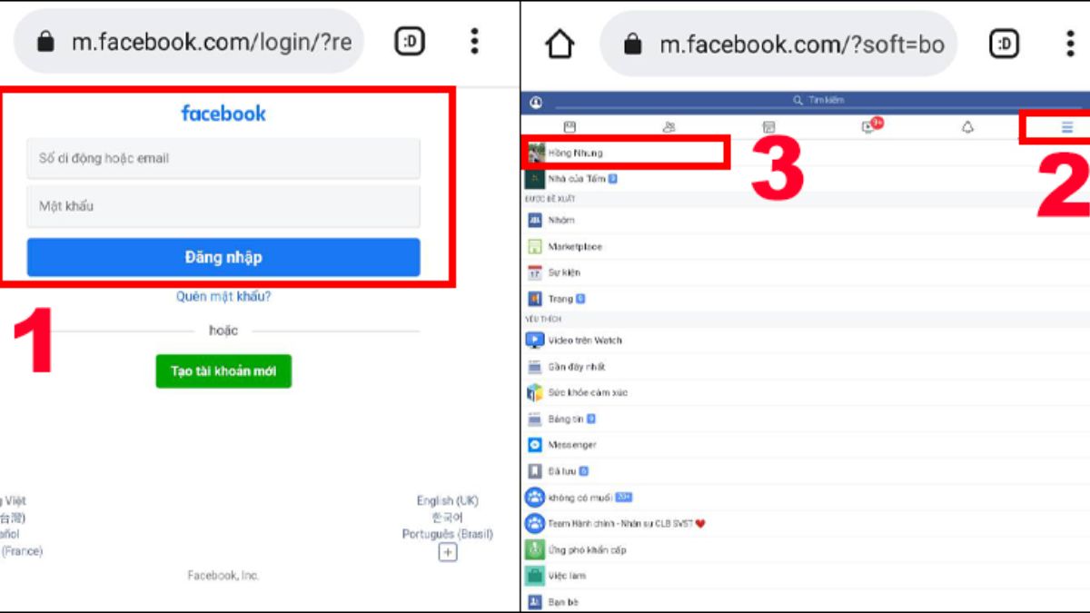 Cách để biết ai vào Facebook trên điện thoại Android bước 2