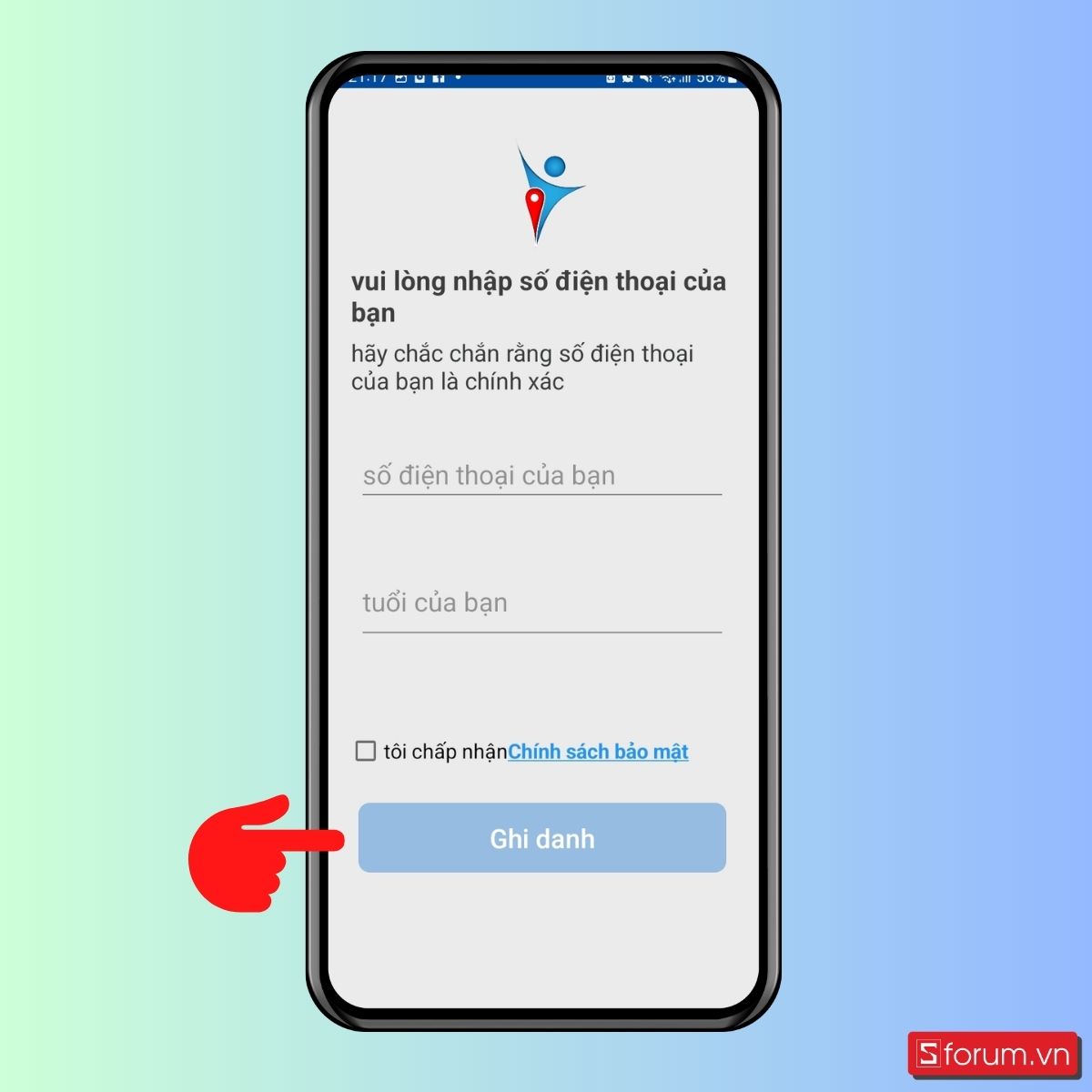 Cách định vị sim điện thoại Viettel của cá nhân - bước 3
