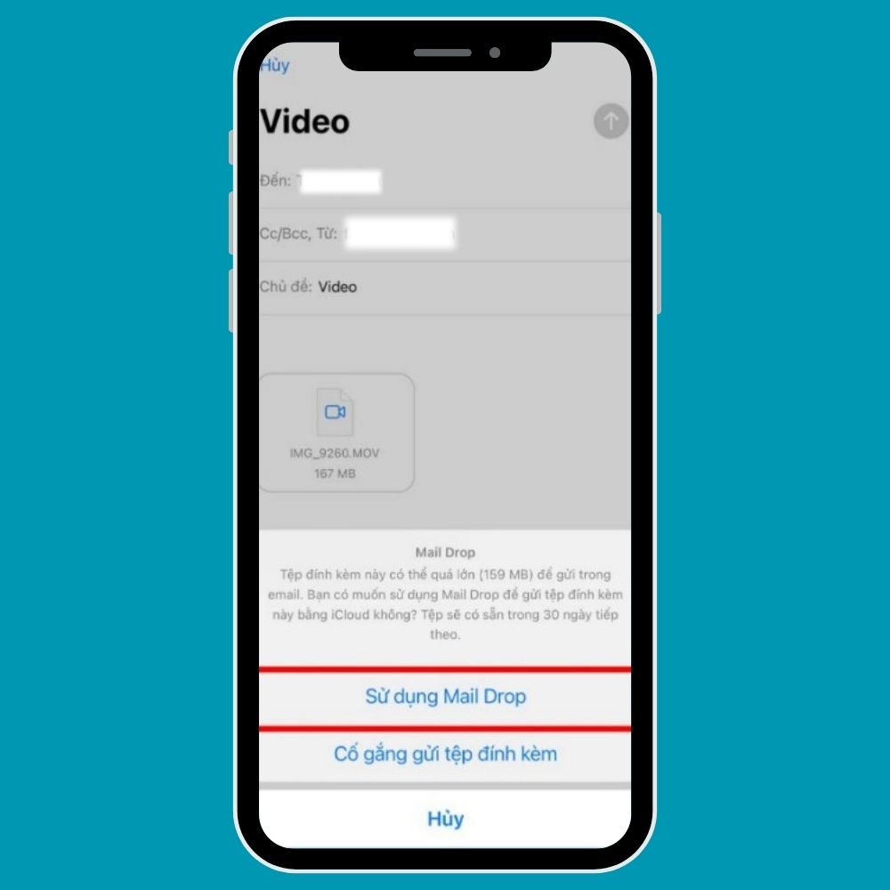 Sử dụng Mail Drop - Hình 1